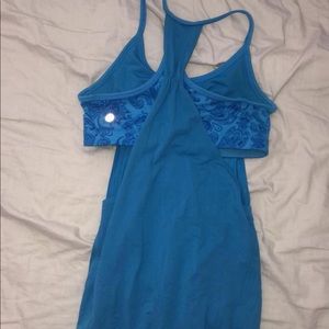 blue lululemon tank
